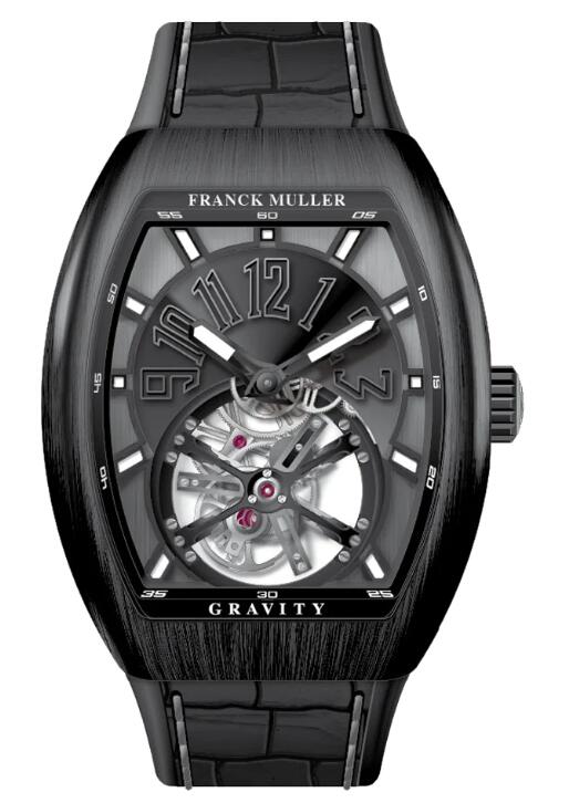 Buy Franck Muller Vanguard Gravity Tourbillon Brushed Black Titanium Replica Watch for sale Cheap Price V 41 T GRAVITY CS NR BR (TT) (NR NR TT)